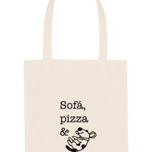 Sofá, pizza & perris