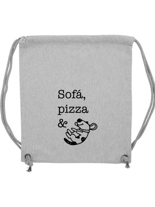Sofá, pizza & perris