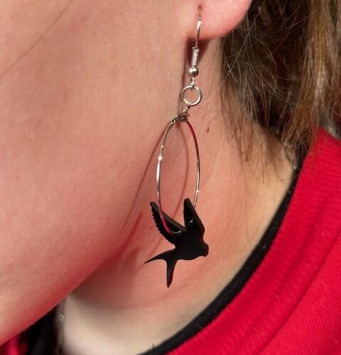 Pendentes Golondrina aro peque