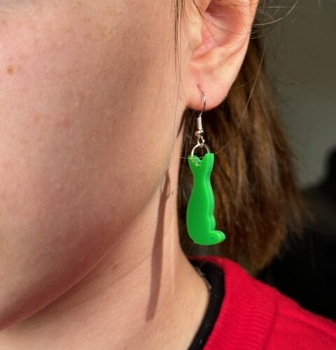 Pendente Gato verde