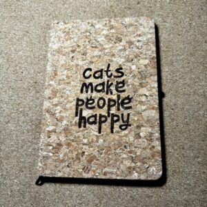 Caderno cortiza Cats make people happy