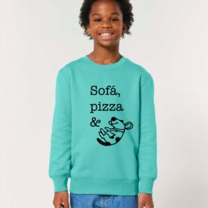 Sofá, pizza & can