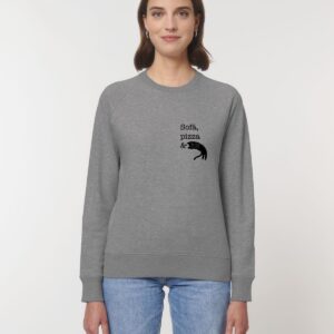 Sofá, pizza & gatos